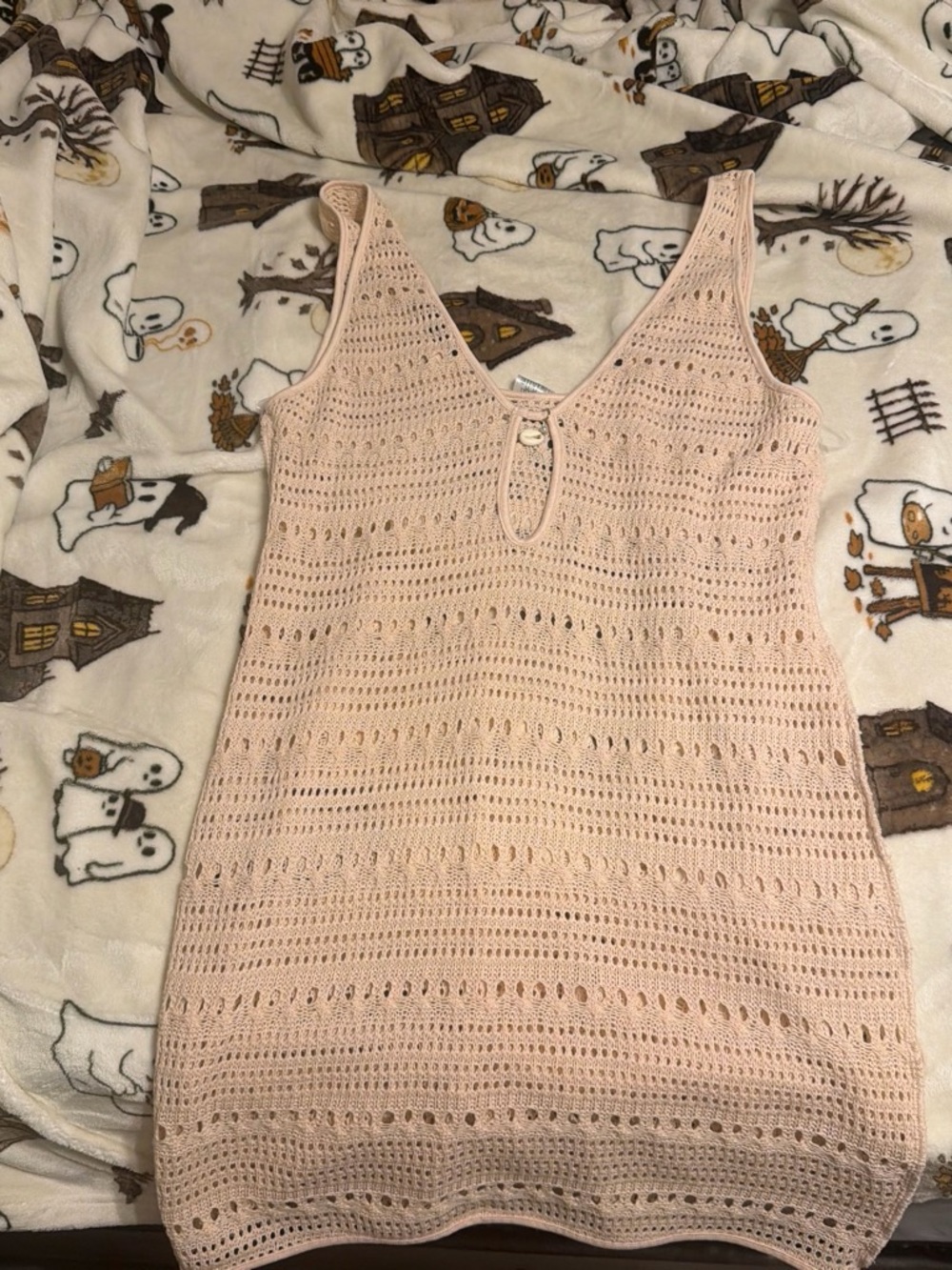 Target Peach Crochet Tank Dress
